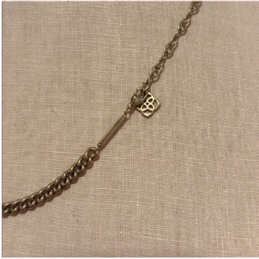 ✨SOLD✨ NWOT Kendra Scott Ace Necklace Kendra Scott Chain Necklace Vintage Gold - Picture 10 of 10